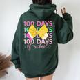 100 Days Of School Costume Toddler 100 Days Of School Girls Women Oversized Hoodie Back Print Forest