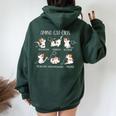 Amino Acid Cats Chemistry Cute Science Teacher Cat Lovers Women Oversized Hoodie Back Print Forest