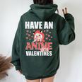 Have An Anime Zing Valentines Day Kawaii Otaku Kid Women Oversized Hoodie Back Print Forest