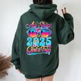 Aw Ship It's A 2025 Girls Trip Matching Cruise Trip Women Women Oversized Hoodie Back Print Forest