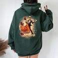 Crâne En Sucre Pour Et Homme Dia De Muertos Catrina Jour Des Morts Sweat à capuche oversize pour femme avec imprimé dans le dos Forest