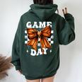 Cute Coquette Basketball Game Day Basketball Lovers Women Women Oversized Hoodie Back Print Forest