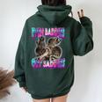 Funny Raccoon Meme Women’s Oversized Hoodie - Comfort & Quirk Forest