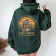 Hiking Society Raccoon Hoodie - Oversized Vintage Women's Gear Forest