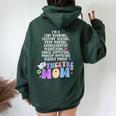 I'm A Theatre Mom Theatre Actor Mom Theatre Actress Mom Women Oversized Hoodie Back Print Forest