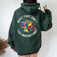 Magic Cube Solution Nerd Genie Cadeau Drôles Hommes S Sweat à capuche oversize pour femme avec imprimé dans le dos Forest
