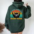 My Spirit Animal Raccoon Hoodie – Oversized Back Print for Women Forest