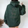 Parable Of The Lost Sheep Bible Verse Faith Based Worship Women Oversized Hoodie Back Print Forest