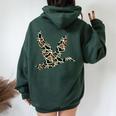 Pink Camo Duck Hunting Old School Camouflage Hunters Women Oversized Hoodie Back Print Forest