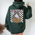 Possum & Raccoon Team Women's Oversized Hoodie - Back Print Forest