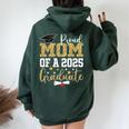 Proud Mom Of A 2025 Graduate Mom Graduation 2025 Mother Women Oversized Hoodie Back Print Forest