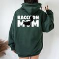 Raccoon Lover Oversized Hoodie for Mom | Animal Back Print Tee Forest