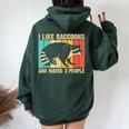 Raccoon Oversized Hoodie for Raccoon Lover Introverts - Unisex Forest