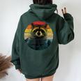 Raccoon Oversized Hoodie for Women - Back Print | Cozy Animal Design Forest
