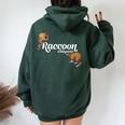 Raccoon Whisperer Hoodie – Cute Raccoon Lover Oversized Women's Sweatshirt Forest