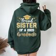 Sister Senior 2025 Proud Sister Of A Class Of 2025 Graduate Women Oversized Hoodie Back Print Forest