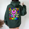 Sprunki Girls Fan Just A Girl Who Loves Sprunki Beats Women Oversized Hoodie Back Print Forest