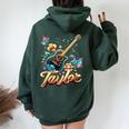 Taylor Primer Nombre I Love Taylor Girls Groovy Birthday Y2k Women Oversized Hoodie Back Print Forest