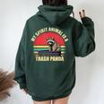 Trash Panda Raccoon Oversized Hoodie for Women - Casual Style Forest