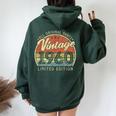 Vintage 1960 Edición Limitada Retro Hecho En 1960 Hombres Es Women Oversized Hoodie Back Print Forest