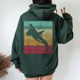 Whale Orca Retro Hombres Es Novedadintage Women Oversized Hoodie Back Print Forest