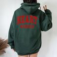 Heart Breaker Happy Valentine's Day Retro Women Women Oversized Hoodie Back Print Navy Blue