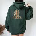Vintage Glorilla First Name Glorilla Personalized Groovy 80S Women Oversized Hoodie Back Print Navy Blue