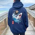 Anime Cat Shark Japanese Cat Kawaii For Kid Women Oversized Hoodie Back Print Forest
