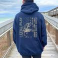 Duck Hunting Hunter Women Oversized Hoodie Back Print Forest