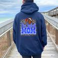 Flag Football Mom Mother's Day Football Team Mom For Women Women Oversized Hoodie Back Print Forest