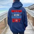 Spider Web Birthday Party Mom Of The Birthday Boy Women Oversized Hoodie Back Print Forest