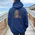 Vintage Glorilla First Name Glorilla Personalized Groovy 80S Women Oversized Hoodie Back Print Forest