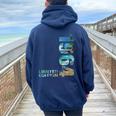 61Th Birthday 1964 Limited Edition 61 Man Woman Women Oversized Hoodie Back Print Navy Blue