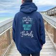Cute Brittany Beagle Shirt Family Dog For Women Men Women Oversized Hoodie Back Print Navy Blue