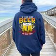 Regalo Original Friki S Cerveza Beer Lo Dejo Todo Sin Mangas Women Oversized Hoodie Back Print Navy Blue