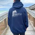 Roma Coliseo Italia Italia Anfiteatro Romano Me Encanta Roma Women Oversized Hoodie Back Print Navy Blue