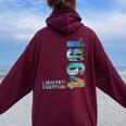 61Th Birthday 1964 Limited Edition 61 Man Woman Women Oversized Hoodie Back Print Maroon
