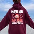 Have An Anime Zing Valentines Day Kawaii Otaku Kid Women Oversized Hoodie Back Print Maroon