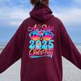 Aw Ship It's A 2025 Girls Trip Matching Cruise Trip Women Women Oversized Hoodie Back Print Maroon