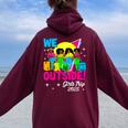We Outside Girls Trip 2025 Afro Girls Black Together Women Oversized Hoodie Back Print Maroon
