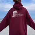 Roma Coliseo Italia Italia Anfiteatro Romano Me Encanta Roma Women Oversized Hoodie Back Print Maroon