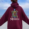 Graphic Sea Turtle Gulf Of Mexico Never Forget Trump Women Oversized Hoodie Back Print Maroon Graphic Sea Turtle Gulf Of Mexico Never Forget Trump Women Oversized Hoodie Back Print Maroon