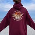 Vintage 1985 40Th Birthday 40 Year Old For Women Women Oversized Hoodie Back Print Maroon