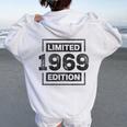 56 Cumpleaños Hombres 56 Años Retro Es Nacidos En 1969 Women Oversized Hoodie Back Print White