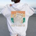 Adopt A Street Cat Hoodie - Artistic Wildlife Theme for Women White