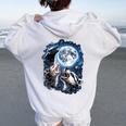 Animal Meme Women's Hoodie | Opossum Raccoon Skunk Design White