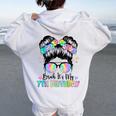 Bruh It's My 7Th Birthday 7 Year Old Birthday For Girl Women Oversized Hoodie Back Print White