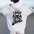 Cute Trash Panda Raccoon Save The Trash Panda Meme Women's Hoodie Back Print White