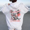 Feral Girl Summer Hoodie | Women’s Raccoon Meme Vacation Style White