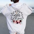 Mother Of The Groom Bridal Shower Wedding Bachelorette Party Women Oversized Hoodie Back Print White